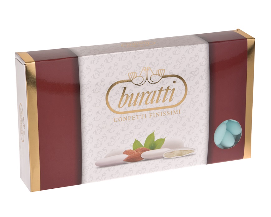 Confetti Mandorla pelata Azzurri in confezione da 1 kg Buratti