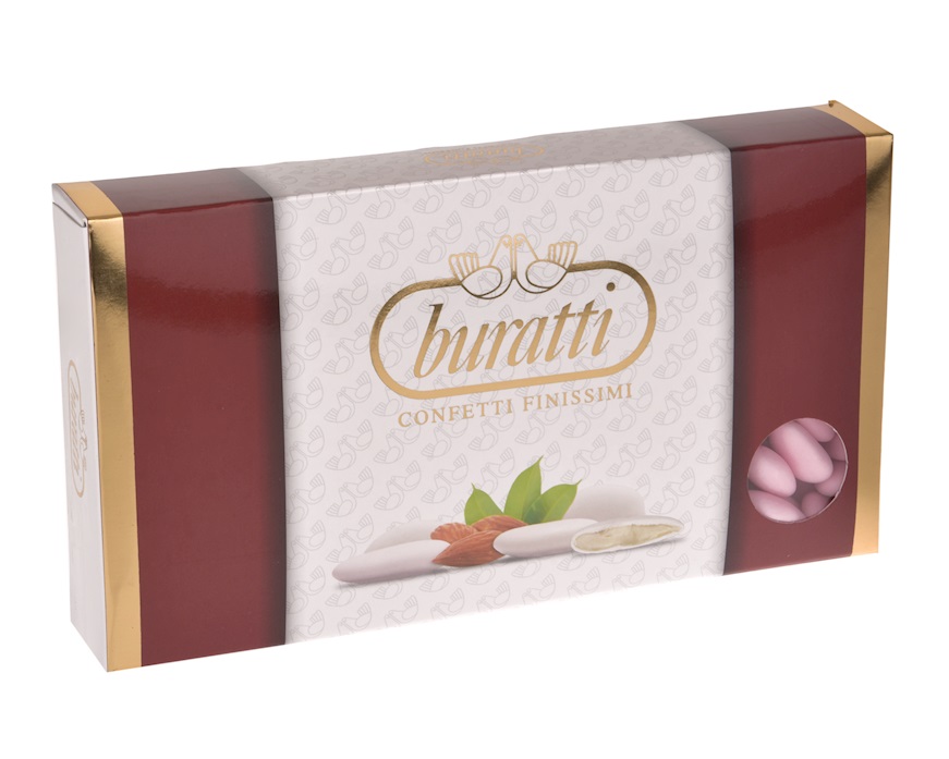 Confetti Mandorla pelata Rosa in confezione da 1 kg Buratti