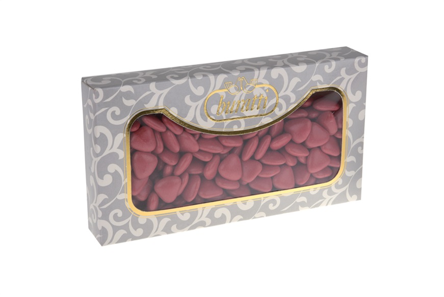 Chocolate Heart Dragees Red 1 kg Buratti