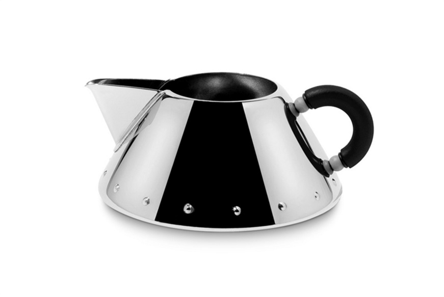 Creampot 9096 steel with black handle Alessi