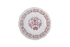 Piatto dessert Babele Rosso porcellana Richard Ginori