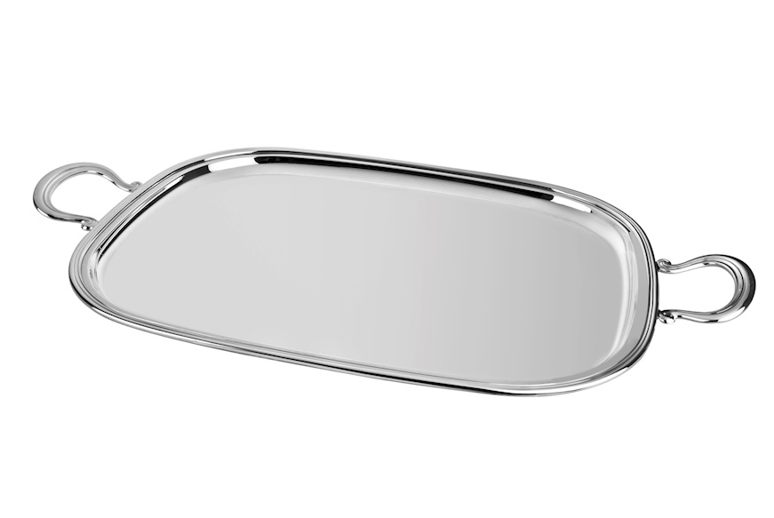 Tray silver in Inglese style with handles Selezione Zanolli