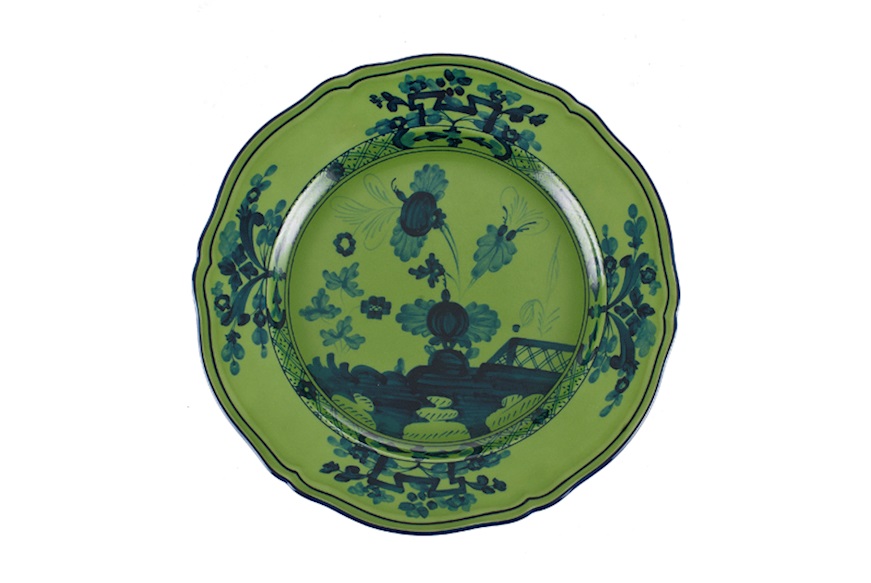 Piatto dessert Oriente Italiano Malachite porcellana Richard Ginori