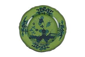 Dessert plate Oriente Italiano Malachi porcelain Richard Ginori