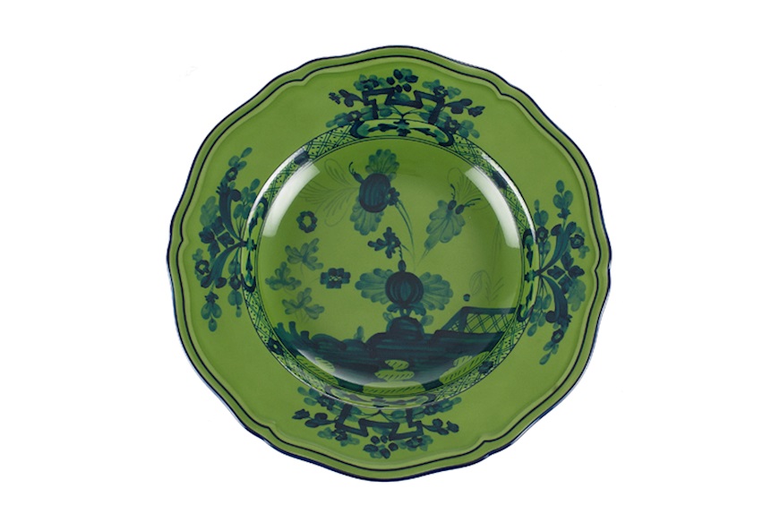 Soup plate Oriente Italiano Malachi porcelain Richard Ginori