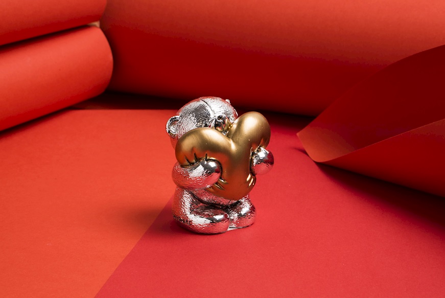 Figurina orsetto Forever Friends con cuore Selezione Zanolli
