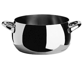 Casseruola due manici Mami acciaio Alessi