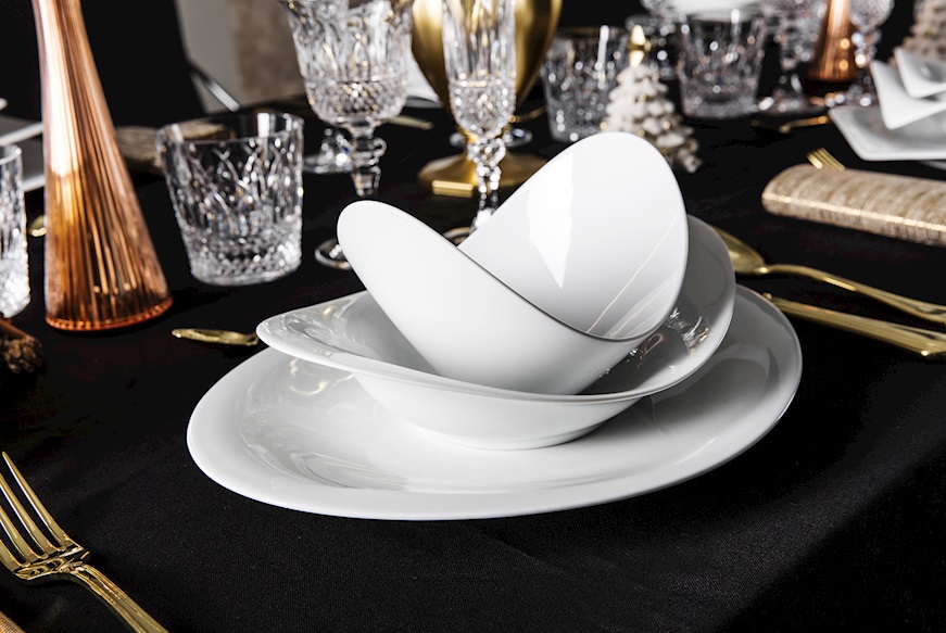 Piatto piano Scoop porcellana Rosenthal