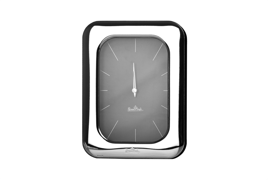 Alarm clock Finesse bilaminated Silver Rosenthal