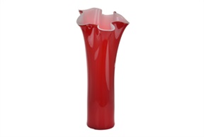 Vase Wave red Onlylux