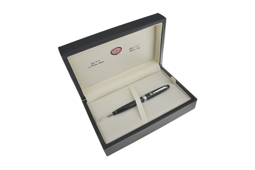 Ballpoint pen 88 black with chromed finishes Aurora