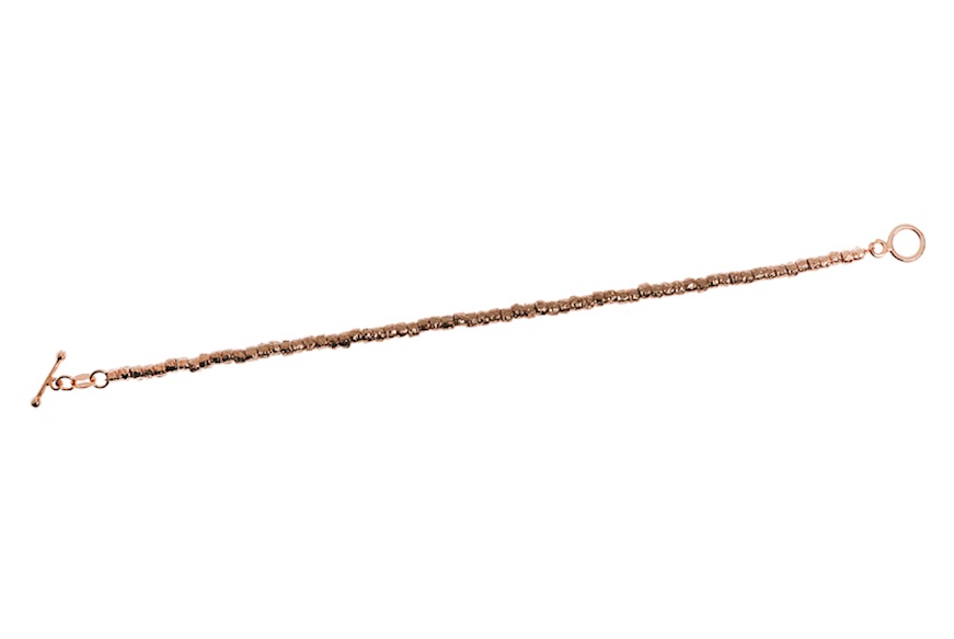 Bracelet silver with copper nuggets Selezione Zanolli