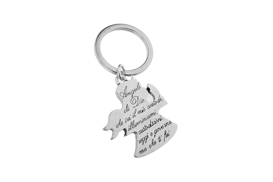 Keychain with Angel of God prayer Selezione Zanolli