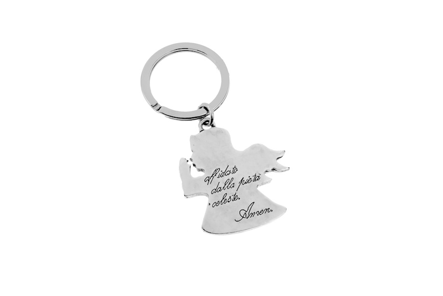 Keychain with Angel of God prayer Selezione Zanolli