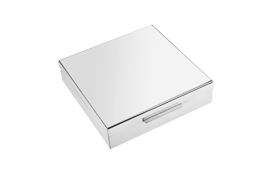 Box silver shiny with wooden interior Selezione Zanolli