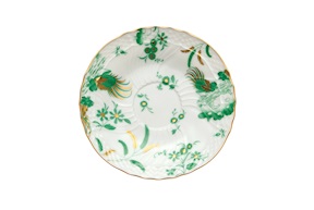 Coffee saucer Oro di Doccia porcelain giada Richard Ginori