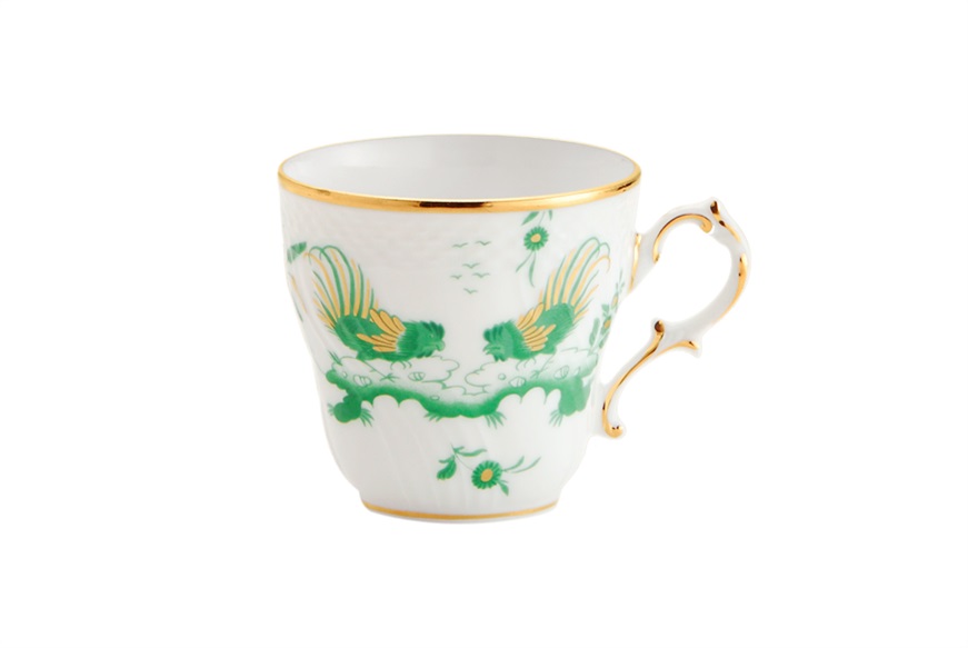 Coffee cup Oro di Doccia porcelain Giada Richard Ginori