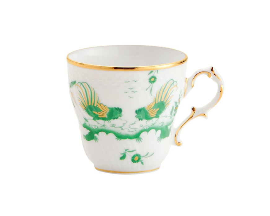 Coffee cup Oro di Doccia porcelain giada Richard Ginori