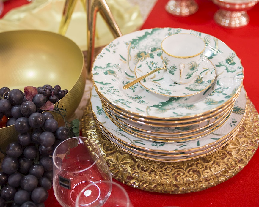 Coffee cup Oro di Doccia porcelain giada Richard Ginori