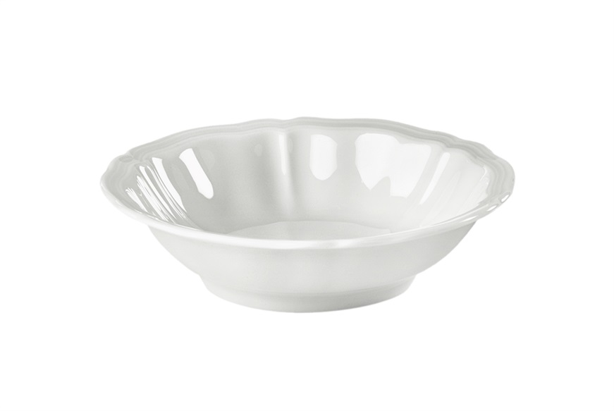 Round bowl Antico Doccia porcelain white Richard Ginori