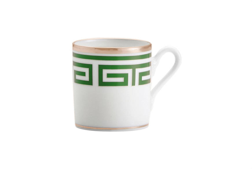 Coffee cup Labirinto Smeraldo porcelain Richard Ginori