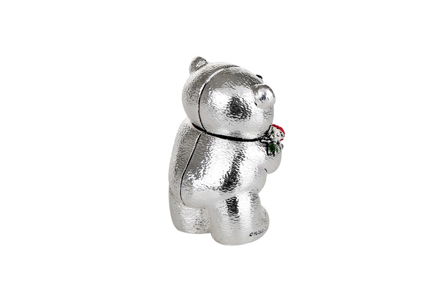 Figurina orsetto Forever Friends con mazzolino di fiori Selezione Zanolli
