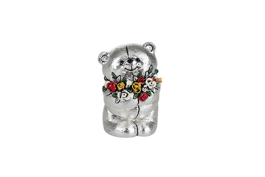 Bear Forever Friends with bouquet of flowers Selezione Zanolli