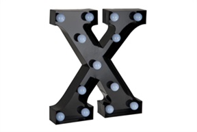 Letter Circus X black Trading group