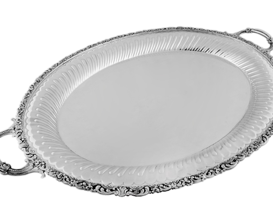 Tray silver with handles Selezione Zanolli