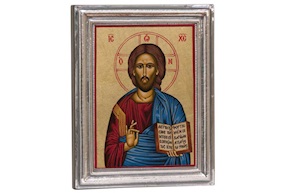 Cristo Pantocratore argento Selezione Zanolli