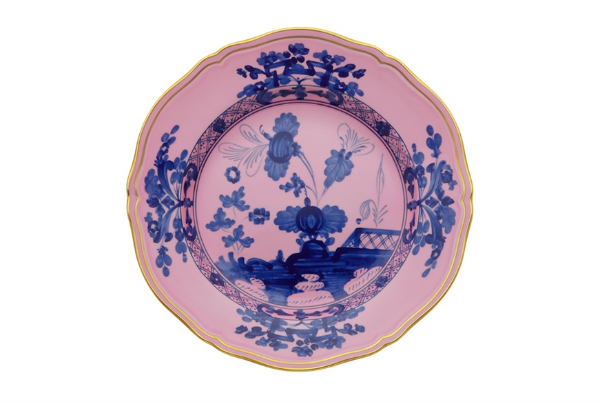 Dessert plate Oriente Italiano Azalea porcelain Richard Ginori