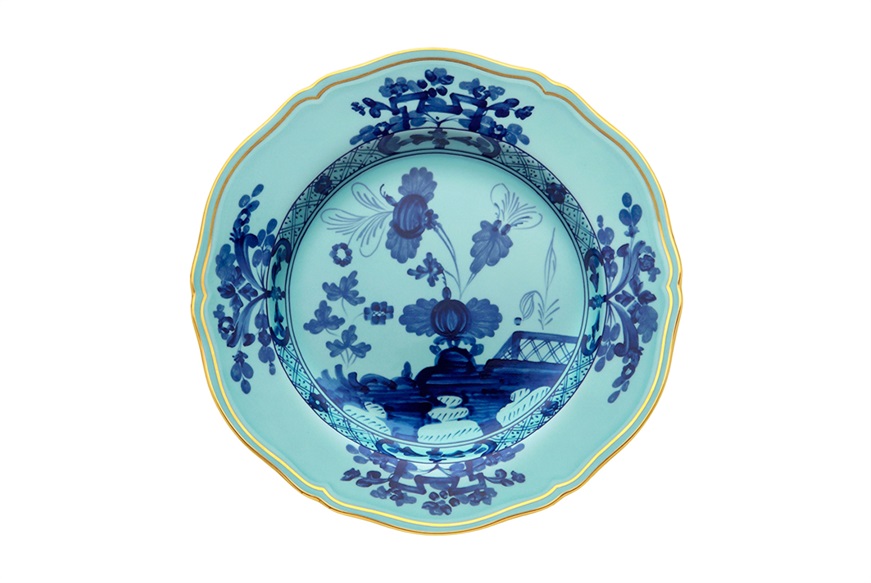 Dessert plate Oriente Italiano Iris porcelain Richard Ginori