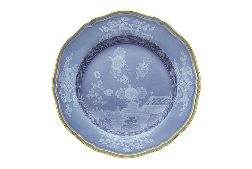 Dinner plate Oriente Italiano Pervinc porcelain Richard Ginori