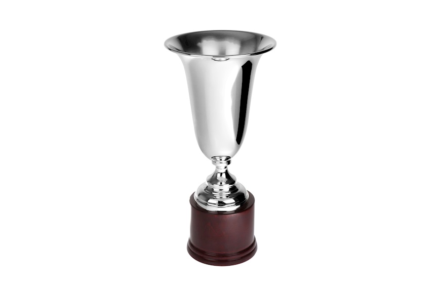 Cup silver with wooden base Selezione Zanolli