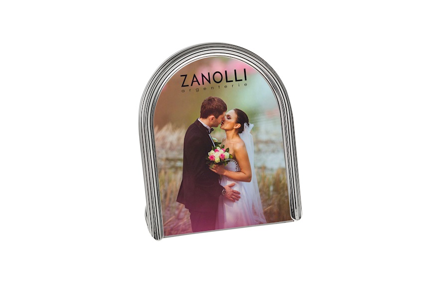 Picture frame silver striped pipe Selezione Zanolli