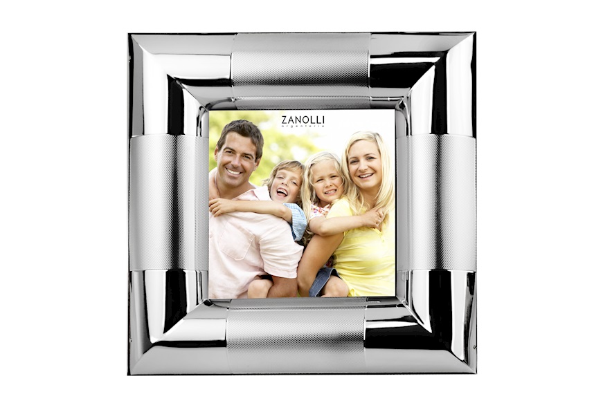 Picture frame silver with bold band Selezione Zanolli