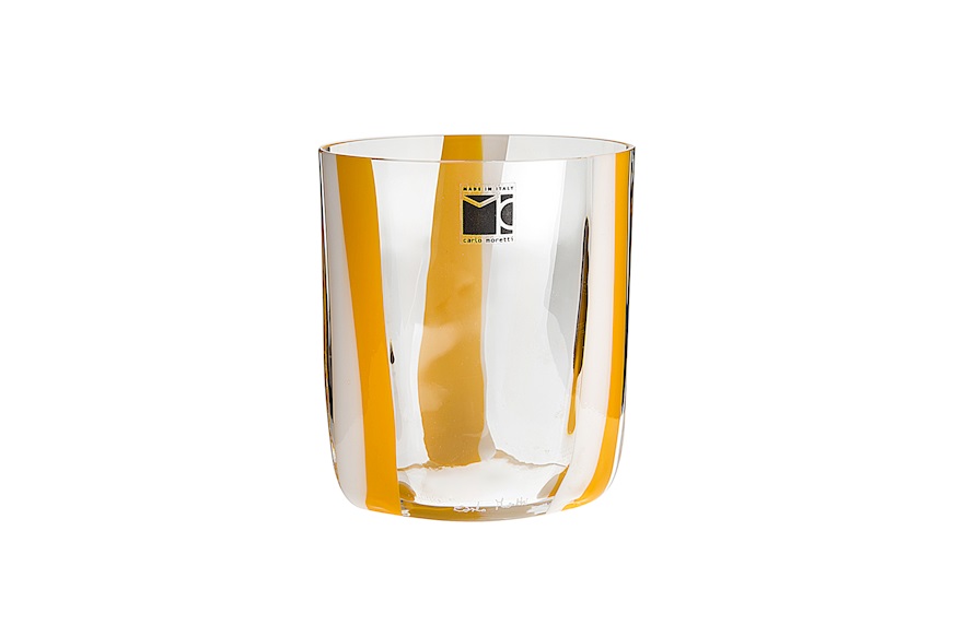 Water glass Bora Murano glass 2017 collection Carlo Moretti