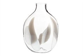 Vase Singleflower Murano glass Carlo Moretti