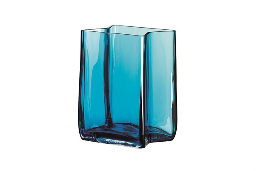 Vase Bosco Murano glass aquamare Carlo Moretti