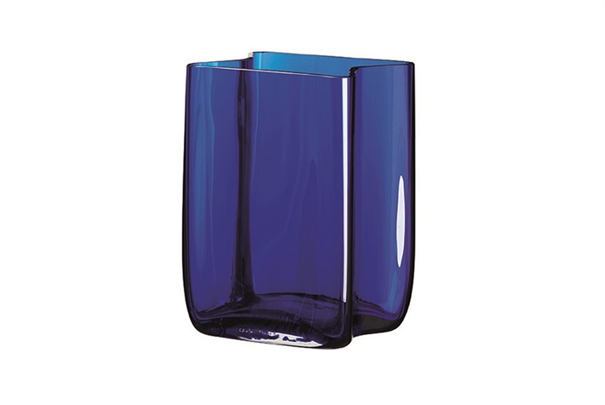 Vase Bosco Murano glass blue Carlo Moretti