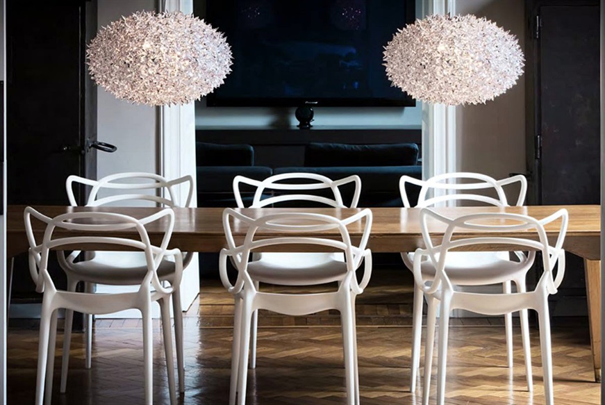 Lampada sospensione Bloom trasparente Kartell