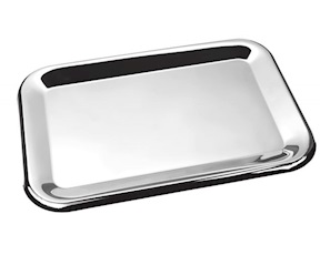 Tray Rectangular in polished metal Selezione Zanolli
