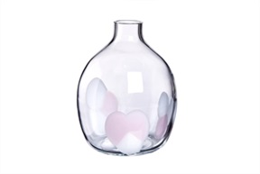 Vase Singleflower Murano glass Carlo Moretti
