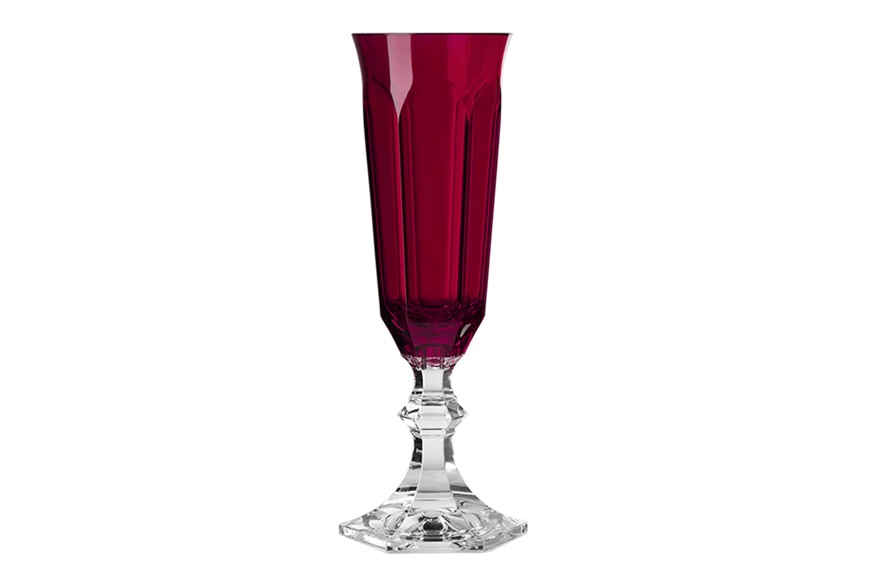 Champagne flute Dolce Vita ruby Mario Luca Giusti