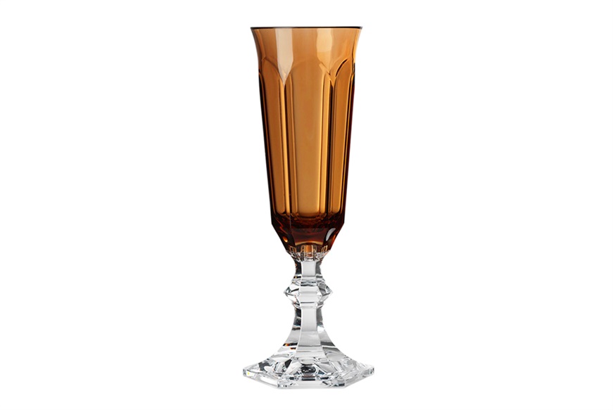 Flute champagne Dolce Vita ambra Mario Luca Giusti