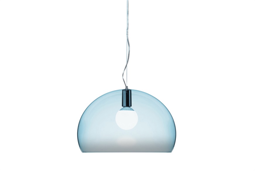 Suspension lamp Fl/y light blue Kartell