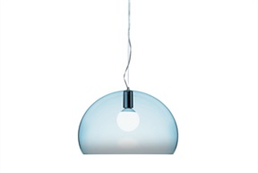 Lampada sospensione Fl/y colore azzurro nuvola Kartell