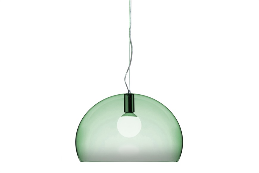 Lampada sospensione Fl/y colore verde salvia Kartell