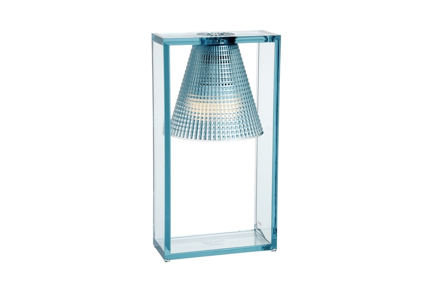 Lampada da tavolo Light Air azzurra Kartell