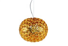 Lampada sospensione Planet colore ambra Kartell